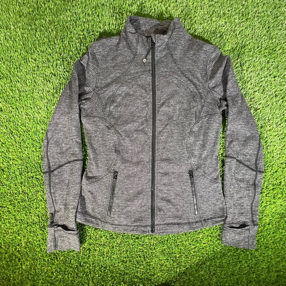 Lululemon Define Jacket Women’s Black Gray Athletic Performance Sz 4 Aprox Gym - Picture 1 of 7